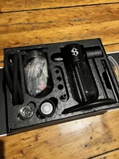 Stundenglass Gravity Bong 360 Degree Rotating Glass Gravity Hookah Infuser Black