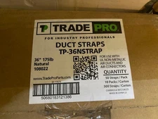 (500 PACK) 36" Cable Zip Ties Heavy Duty Duct Straps 175lb UV BLACK 10.35" Dia