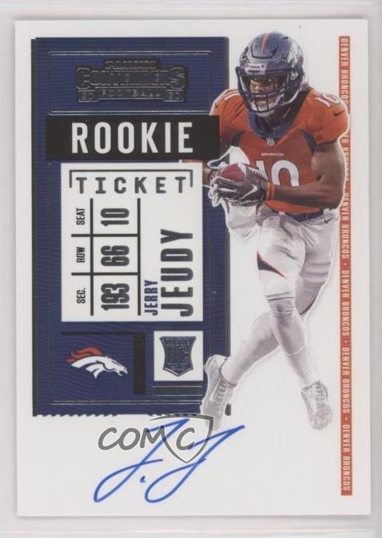 2020 Panini Contenders RPS Jerry Jeudy #106 Auto 11n4