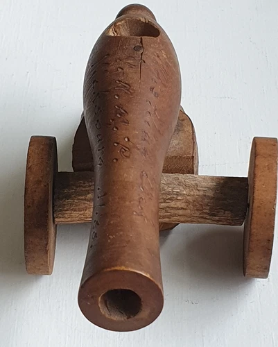 Hand Made Pre 1900 Wooden Canon Souvenir Whistling Dick Vicksburg Mississippi