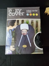 Cozy Cover Infant Car Seat Cover - Black Quilt OPEN BOX NWOT