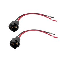 2PCS T10 Bulb Socket with Wire Pigtail, License Plate Light Socket, Plastic