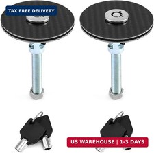 Car Hood Lock, 2 Piece Universal Bonnet Cover Key Pin Kit, Aluminum Alloy Engine