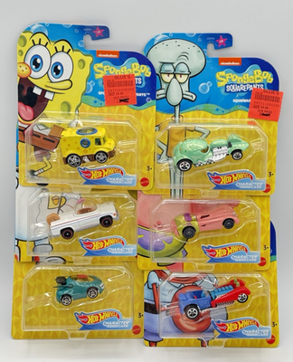 Hot Wheels スポンジ・ボブ ミニカー 6個セット 【公式通販】 Hot