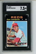 1971 Topps Dave Concepcion #14 Cincinnati Reds SGC 7.5 NM+