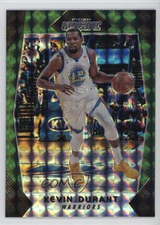 2017-18 Panini Prizm Mosaic Green Kevin Durant #34 19m2
