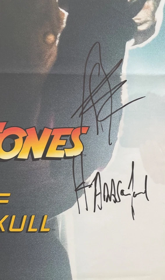 Harrison Ford, Shia LeBouf, Indiana Jones Crystal Skull Hand Signed Poster & COA - Image 3 of 4
