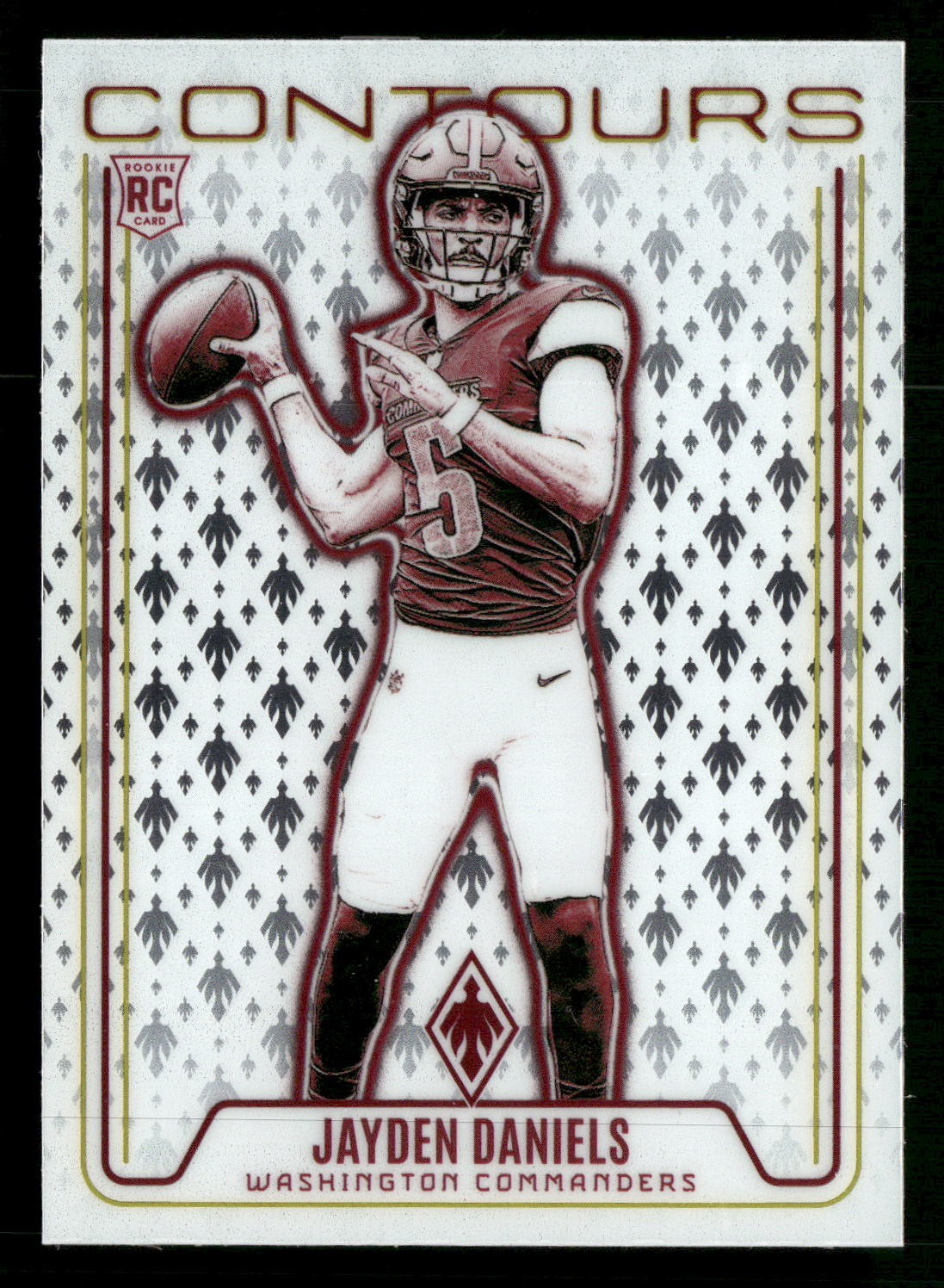 2024 Panini Phoenix #CON-JDS Jayden Daniels Contours Wave