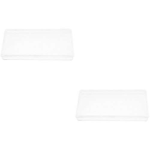 2 Pack Banknote Storage Box Coin Protectors for All Coins Container Money