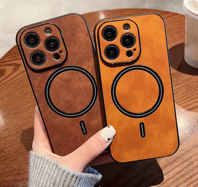 Luxury  Leather Wireless Charging Case for iPhone 11,12,13,14,15,16