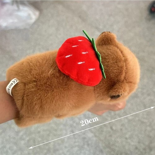 Stuffed Dolls Capybara Slap Wristband Cartoon Huggers Slap Toy Kids Gift - Picture 3 of 17