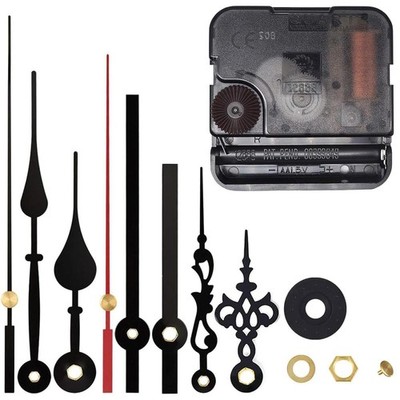 EMOON High Torque 12888 Clock Movement Total Shaft Length 3/4 in, Black 