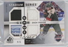 2016-17 SP Game Used Stadium Series Gear Chi vs Min 4/6 Zach Parise #SSGG-ZP z1b