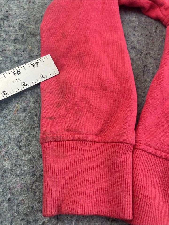 Sudadera con capucha vintage para mujer Reebok pequeña roja/rosa logotipo Y2K suéter sudadera Taiwán Foto 4 de 4