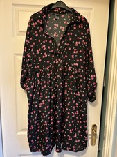 New Look Maternity Floral Button Front Dress Size 12