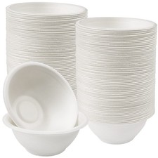 100 Pack Disposable Bowls, 8 oz