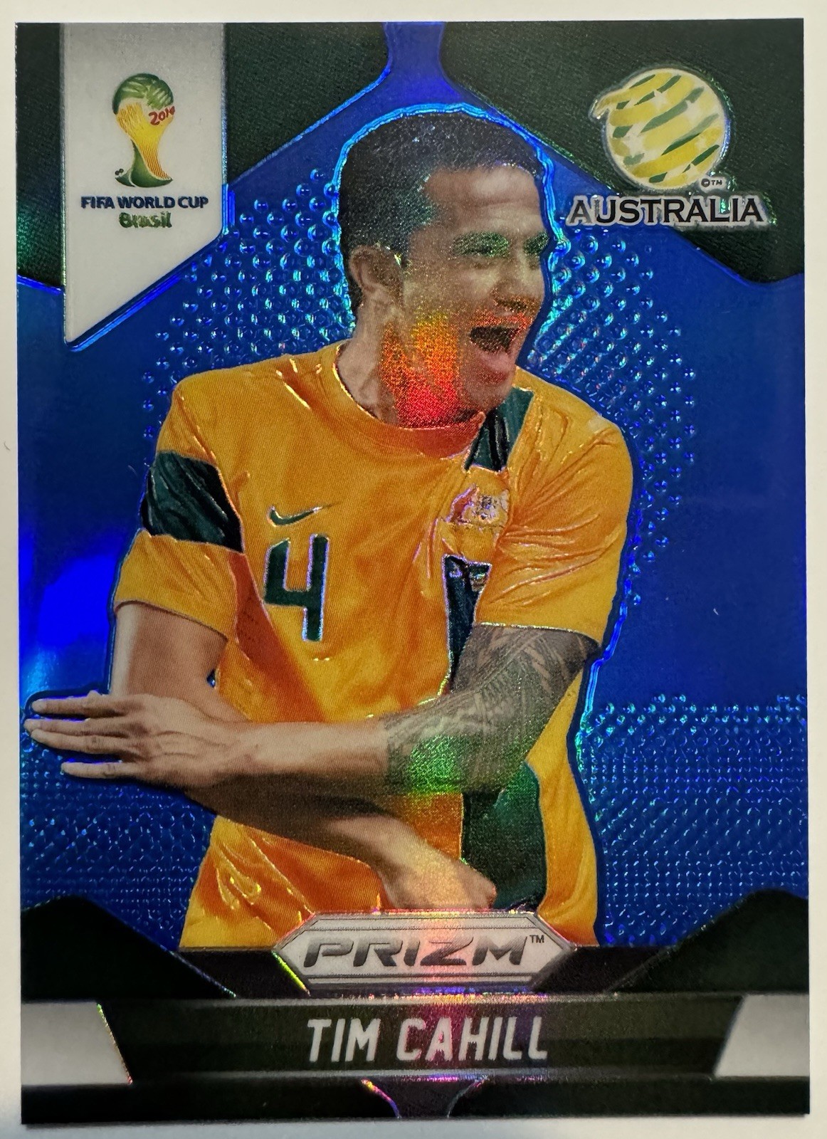 Tim Cahill 2014 Panini Prizm World Cup #17 Blue /199 Australia Soccer