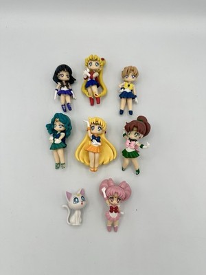 Banpresto Sailor Moon Atsumete Figure Lot of 8 Venus Mars Mercury Neptune Saturn
