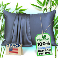 Pillow Cases - 100 Viscose Derived from Bamboo - Cooling Pillowcase - Standard