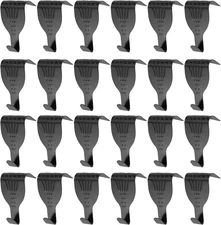Moulding Hanging Hooks Picture Photo Frame Rail Hangers Black Hooks Pack of 24