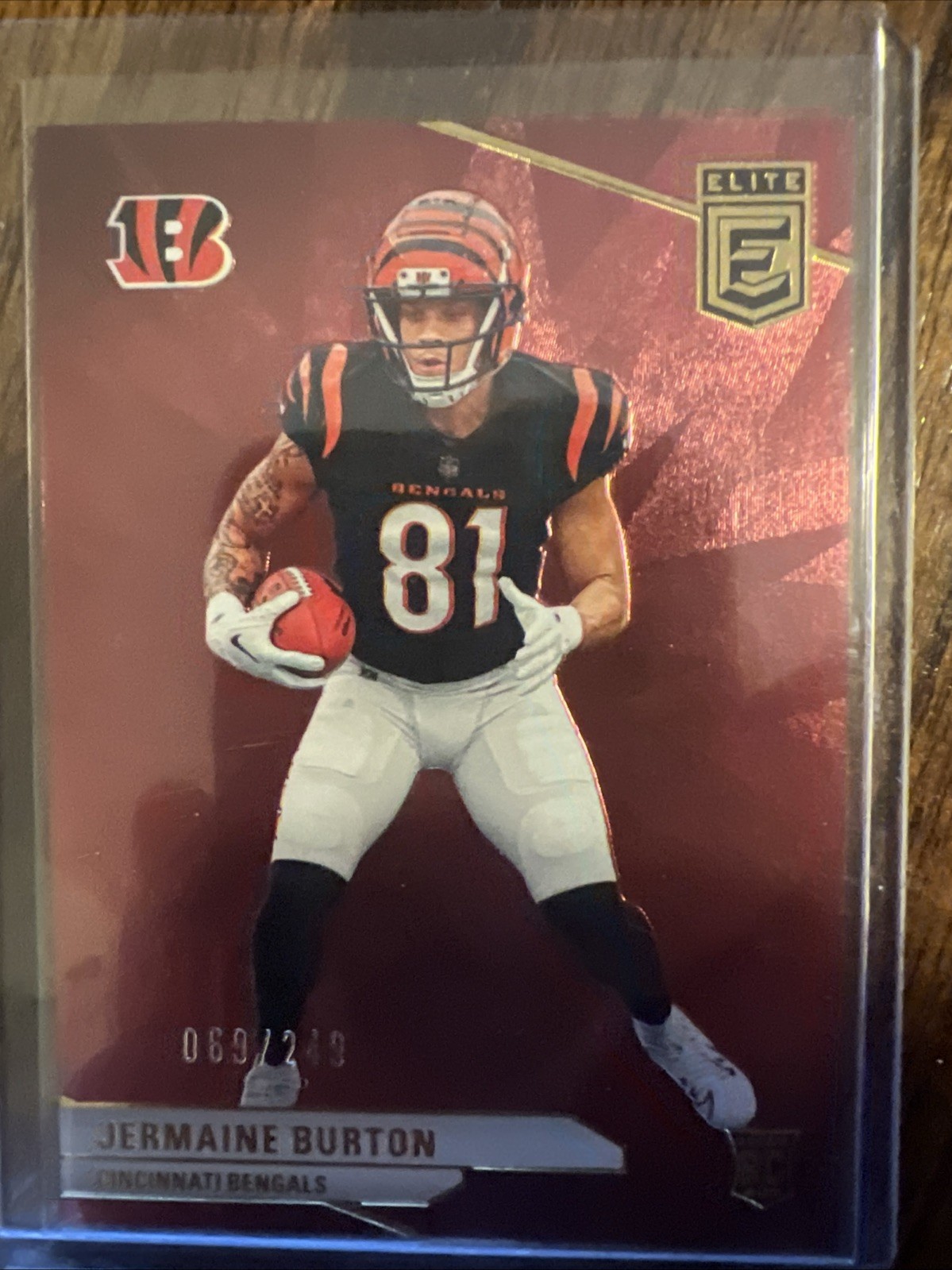 2024 Panini Donruss Elite - Rookies Jermaine Burton #176 Maroon /249 (RC)