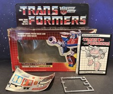 Vintage Hasbro 1985 Transformers G1 Smokescreen Box Sticker Missile Instructions