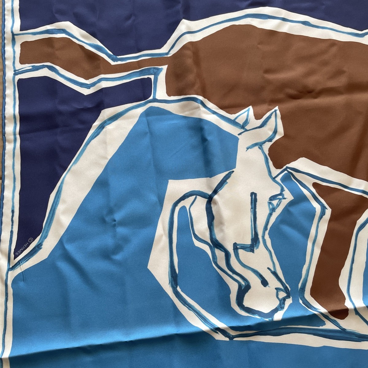Hermes scarf silk Carre 90 La Danse Des Chevaux Double face 35