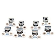 KIT8 CUSCINETTI RICAMBIO ROTELLINE BOX DOCCIA CABINA PORTA ANTA SCORREVOLE RUOTE