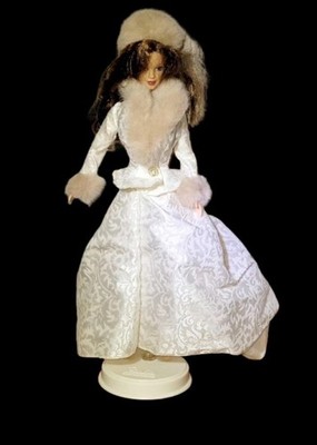 Winter Evening Barbie doll, outfit, stand   no shoes