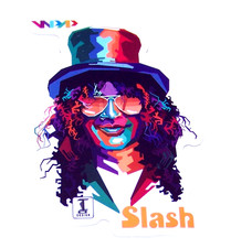 Guns n Roses SLASH Logo Die Cut Sticker Decal Music Metal Band Rock  Roll G-N-R