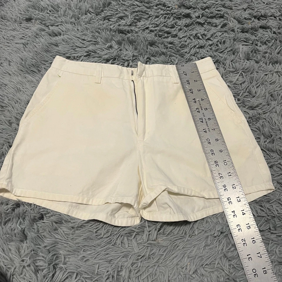 Pantalones cortos blancos vintage años 90 CK Calvin Klein Jeans 6 para mujer Foto 4 de 4