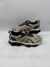 Asics Gel Quantum Kinetic Mens Trainers Black Gold UK 8 EU 42.5 New
