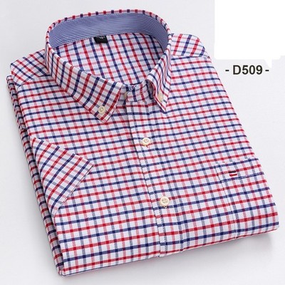 Mens Dress Oxford Shirts Formal Business Short Sleeves