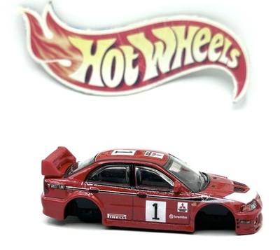 Loose Hot Wheels Premium 2000 Mitsubishi Lancer Evolution VI (red) - DONOR BODY