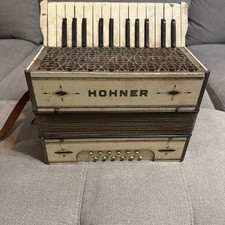 Vintage Handheld German Hohner Piano Accordion
