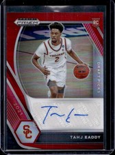 Tahj Eaddy USC Trojans Basketball Panini Prizm Autograph Rookie Card Auto /199