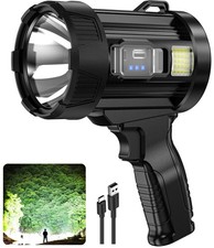 Rechargeable Spotlight, 2,000,000 Lumens Super Bright Handheld Led Flashlight...