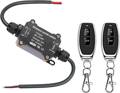 NEWNEWLIU DC12V Waterproof Remote Control Switch,Dc12V/24V/48V/20A Wireless Rem
