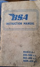 BSA instruction manual models unit twins