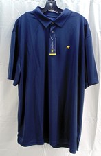 New Jack Nicklaus Bear Navy Blue XXL Golf Textured Polo Shirt JNKSC016DS