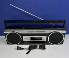 Vintage Sanyo WC2000 AM/FM Radio Cassette Boombox Parts Repair Tape Not Working
