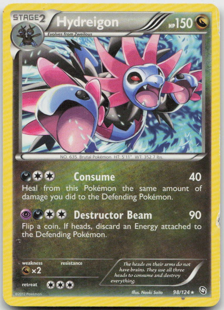 Hydreigon 98/124 Rare Dragons Exalted Pokemon MP
