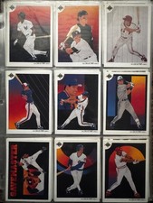 118 mixed lot of 1990's baseball cards Upper Deck, Leaf, Studio, Premier, Flair