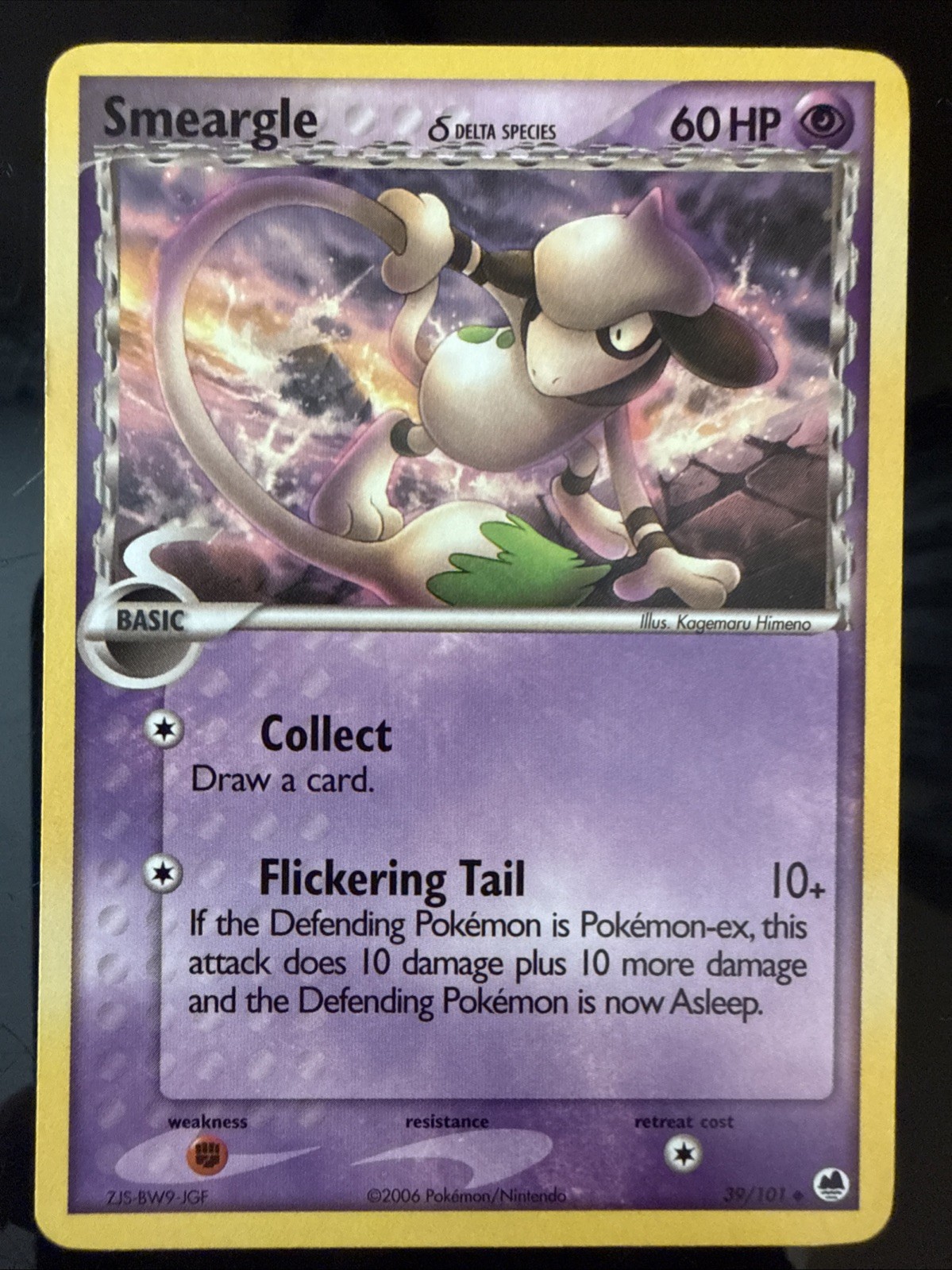 Smeargle (Delta Species) 39/101 Dragon Frontiers Regular