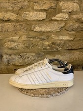 Adidas Originals Earlham Leather White Gold Black Mens Uk 9 Terraces Casuals