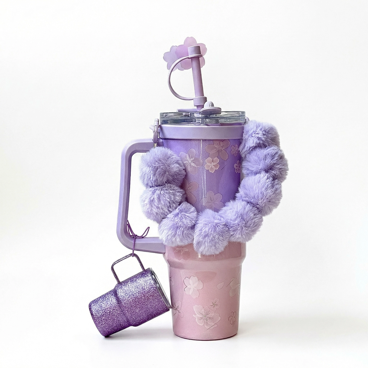 Starbucks China 2026 Twilight Sakura 900ml Straw Tumbler w/Charm
