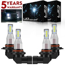 LED Headlight 9005+9006 For GMC Sierra Chevy Silverado 1500 1995 1996 1997-2006