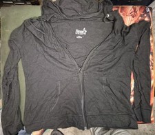 Hanes Women's Hoodie Lightweight Pockets Full Zip Sweatshirt Casual Large