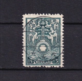 Nederland Brandkastzegel 1 echt gelopen cw € 100