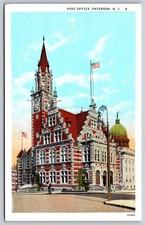Paterson New Jersey Post Office Postcard PC091